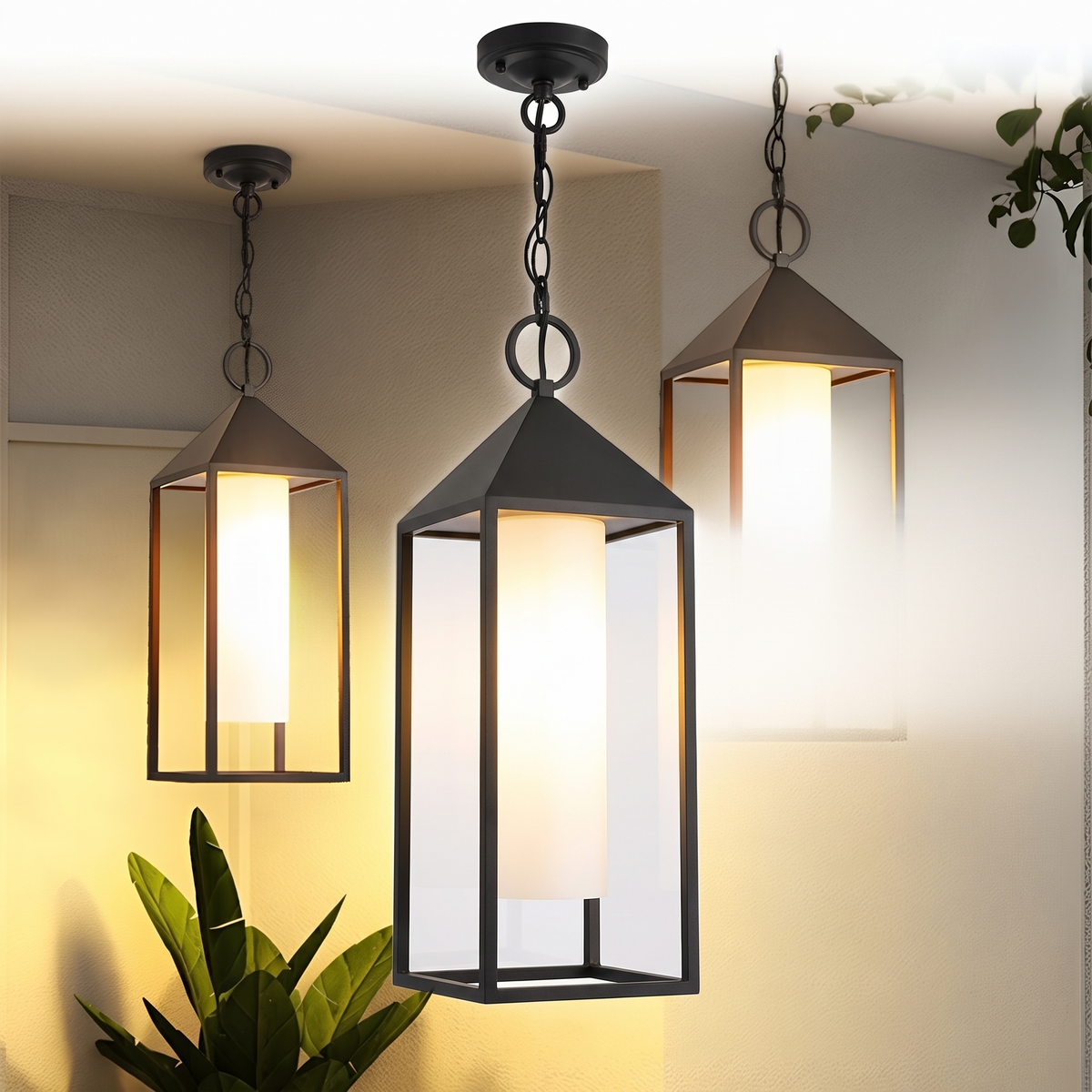Lantera outdoor lantern pendant light on white