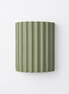 Ridgeline resin wall sconce on white