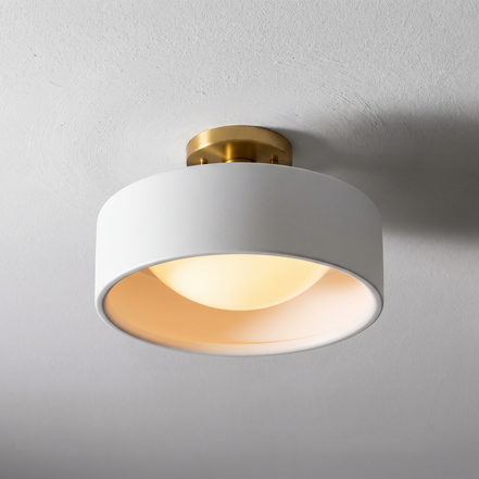 Verano Opal Glass Flush Mount