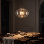 Solenne Scalloped Milk Glass Semi Flush Mount