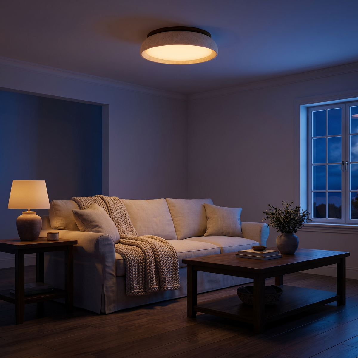 Pietra Travertine Ceiling Light