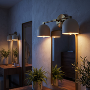 Caldera Brass Dome Vanity Light