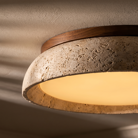 Pietra Travertine Ceiling Light