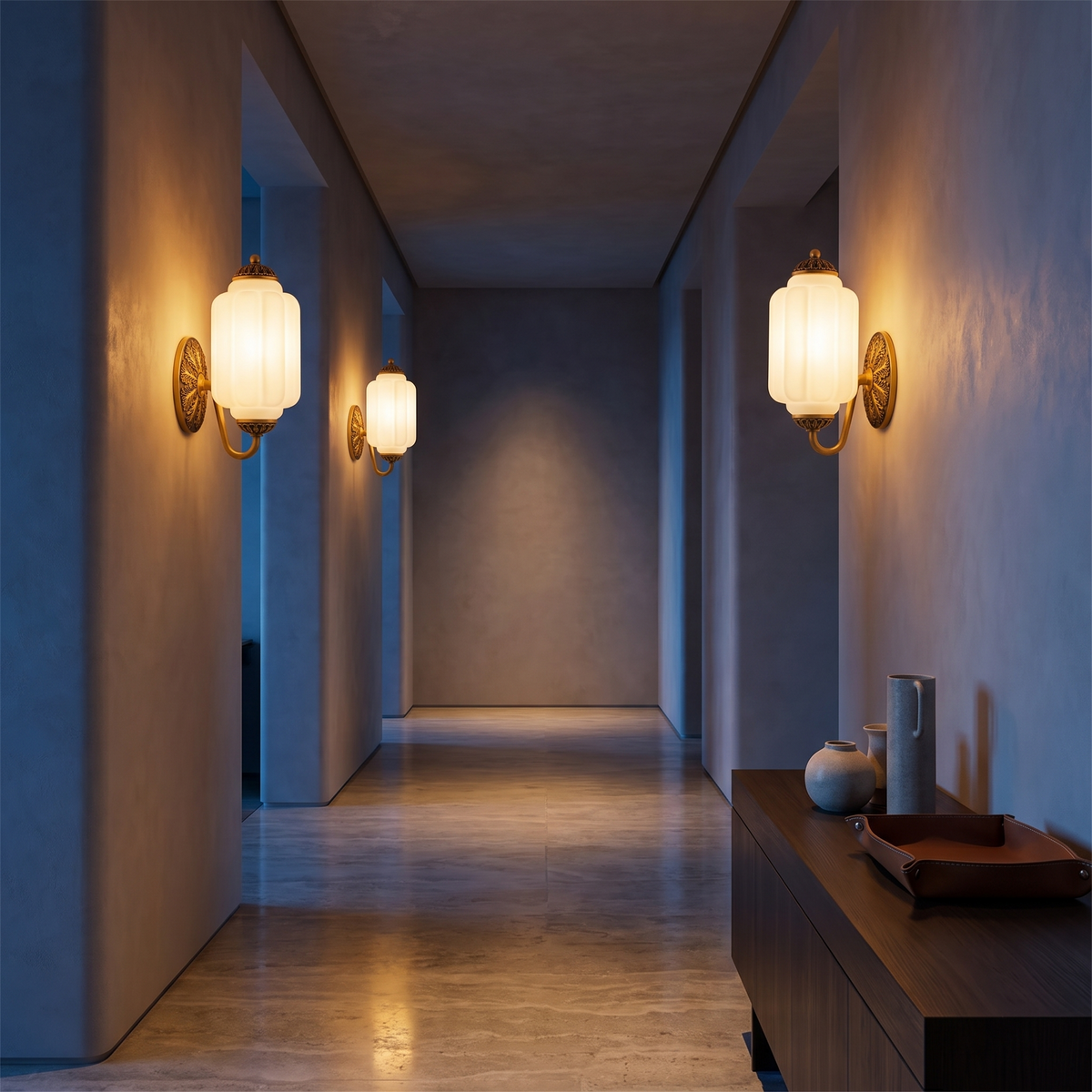 Lisette Milk Glass Sconce
