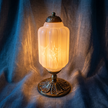 Solenne Ribbed Glass Table Lamp