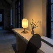 Solenne Ribbed Glass Table Lamp