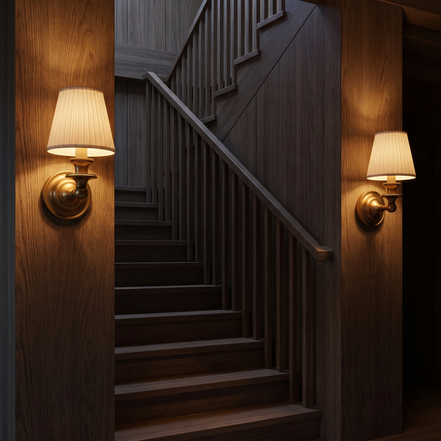 Auberly Fabric Drum Sconce