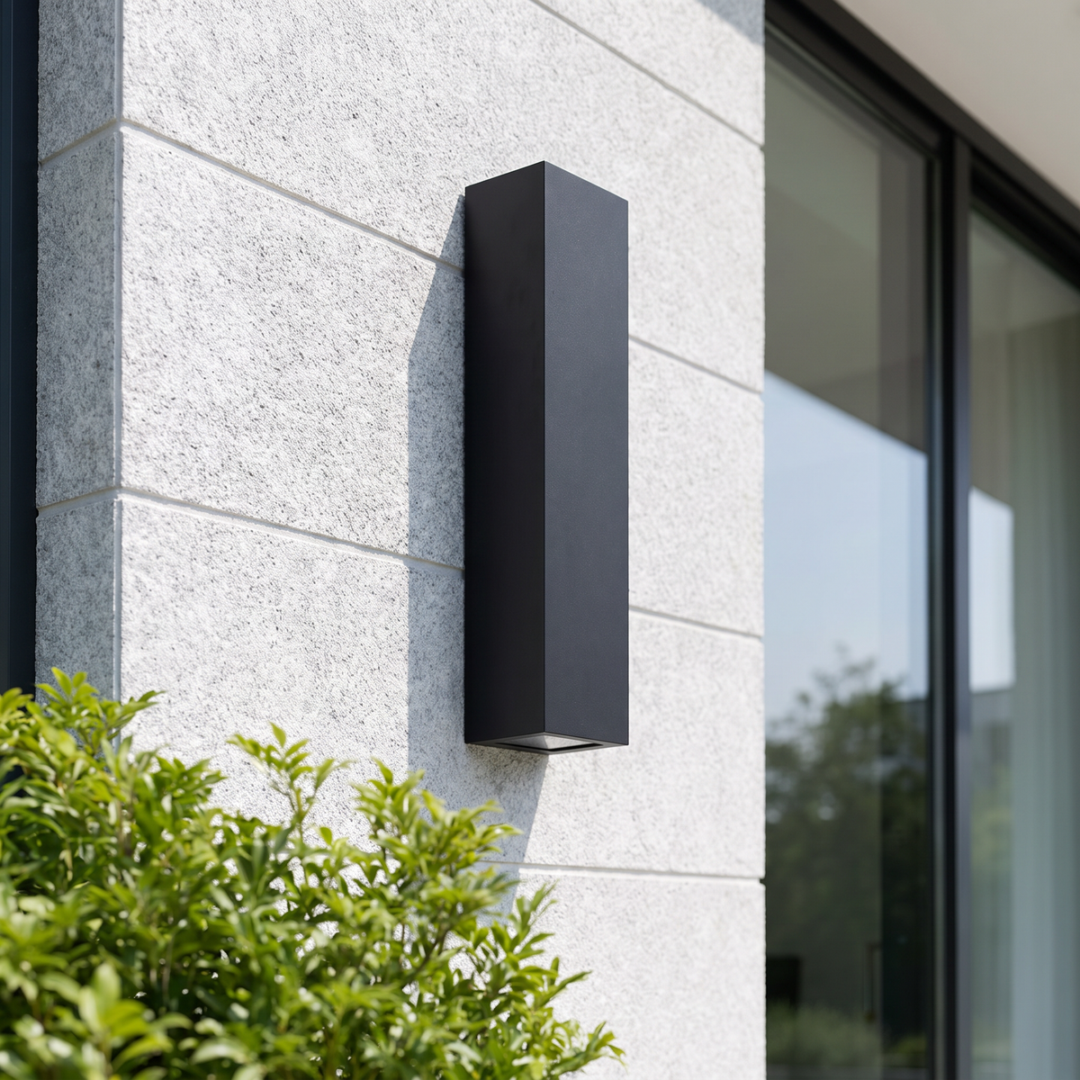 Axil up and down outdoor wall light in daylight